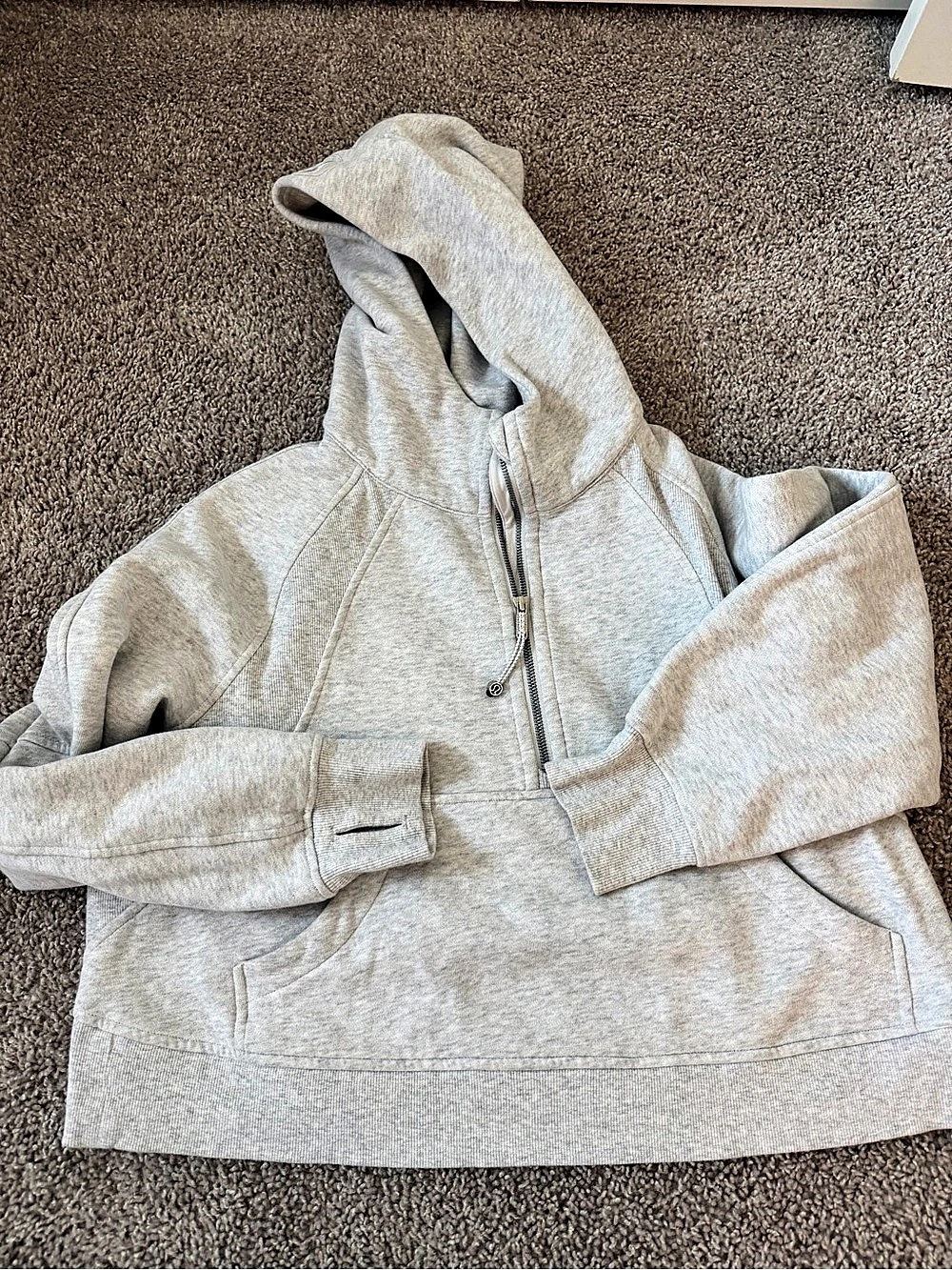 Lululemon Scuba Oversized Half-Zip Hoodie Gray M/L
